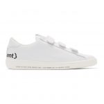 Moncler Genius 7 Moncler Fragment Hiroshi Fujiwara White Leather Sneakers (00400 – 00 – 01837)