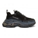 Balenciaga Black Triple S Clear Sole Sneakers (541624 W09O1)
