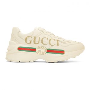 Gucci Off-White Vintage Logo Rhyton Sneakers (528892 DRW00)
