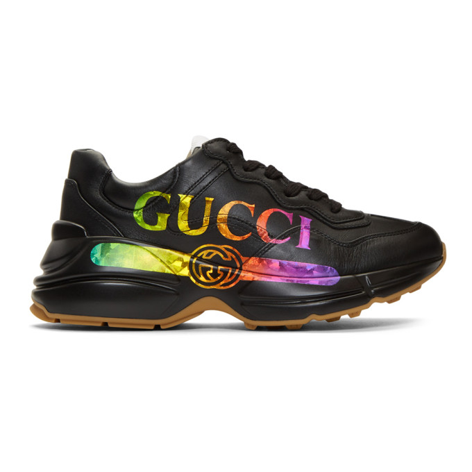 Gucci Black Vintage Rython Sneakers (553608DRW00)