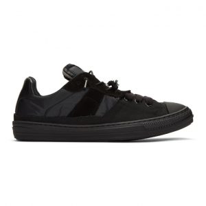 Maison Margiela Black Mix Fabric Sneakers (S37WS0480 P2422)