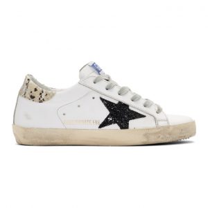 Golden Goose SSENSE Exclusive White Python Tab Superstar Sneakers (F35WS590.R26)