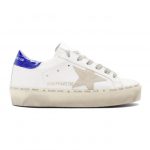 Golden Goose SSENSE Exclusive White Glitter Tab Hi Star Sneakers (F35WS945.L5)
