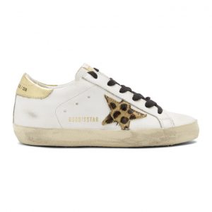 Golden Goose White Gold Tab Super Star Sneakers (G35WS590.R60)
