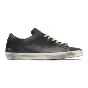Golden Goose Black Superstar Sneakers (GCOMS590.A6)