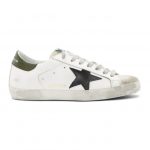 Golden Goose SSENSE Exclusive White and Green Super SSTAR Sneakers (F35MS590.L31)