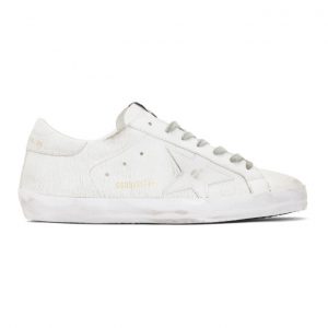 Golden Goose White Wall Superstar Sneakers (G35MS590.Q78)
