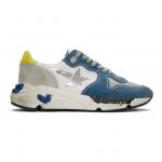 Golden Goose Blue and Grey Running Sole Sneakers (G35MS963.G6)