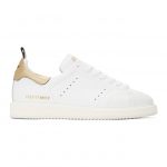 Golden Goose White and Gold Starter Sneakers (G35MS631.Q9)