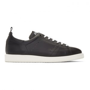 Golden Goose Black and White Starter Sneakers (GCOMS631.A4)