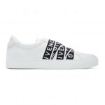 Givenchy White and Black 4G Webbing Urban Street Sneakers (BH001SH0CZ)