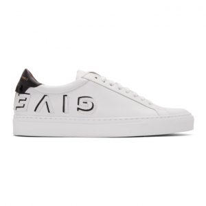 Givenchy White and Black Reverse Urban Street Sneakers (BH001DH0E2)