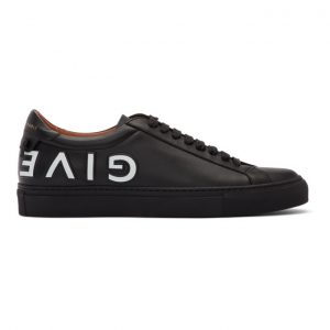 Givenchy Black and White Reverse Logo Urban Street Sneakers (BH0027H0GZ)