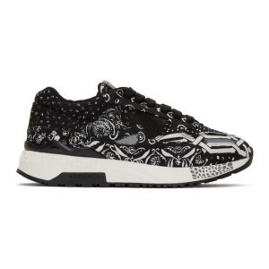 Versace Black Bandana Borderline Achilles Sneakers (DSU6988 D2MTG)