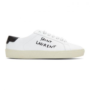 Saint Laurent White Court SL Sneakers (592526 08G10)