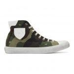 Saint Laurent Khaki Camouflage Print Bedford Sneakers (5882751IR10)