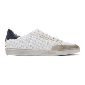 Saint Laurent White Court Classic SL/10 Sneakers (58661704L70)