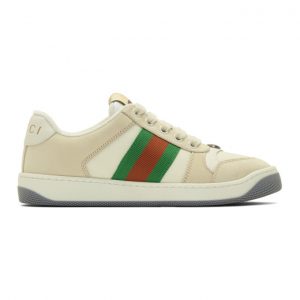 Gucci Beige Screener Sneakers (577684 9PYQ0)
