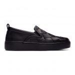 Bottega Veneta Black Maxi Intrecciato Sneakers (578303 VBPG1)