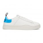 Diesel White and Blue S-Clever LS Low Sneakers (Y02045 P0299)