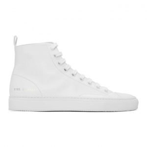 Common Projects White Tournament High-Top Sneakers (5195)