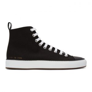 Common Projects Black Tournament High Sneakers (5191)