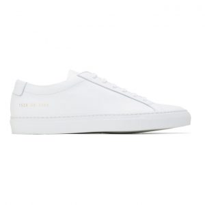 Common Projects White Original Achilles Low Sneakers (1528)