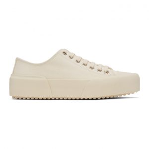 Jil Sander Off-White Canvas Sneakers (JS33165A 11090)
