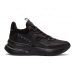 Alexander McQueen Black Leather Sneakers (604281WHXI1)