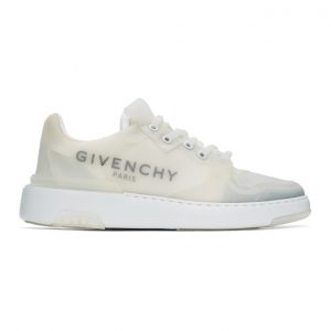 Givenchy White Baskets Wing Sneakers (BH002WH0MW)