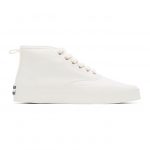 Maison Kitsune White High-Top Sneakers (CU04708WW9000)