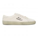 Saint Laurent Off-White Worn-Look Court Classic SL/06 Sneakers (611106GUP10)