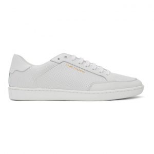 Saint Laurent White Court Classic SL10 Sneakers (6032231JZ10)