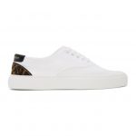 Saint Laurent White Leopard Venice Sneakers (603496GUZ70)