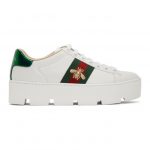 Gucci White Ace Platform Sneakers (577573 DOPE0)