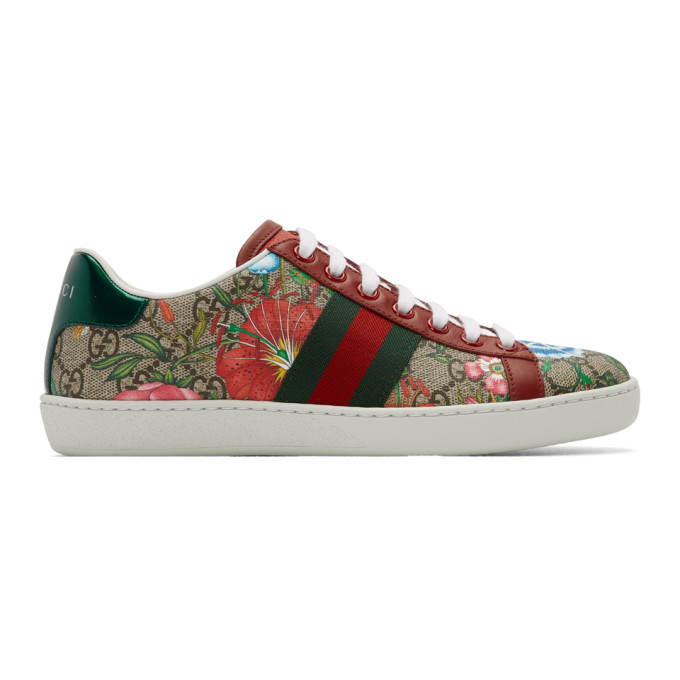 Gucci Multicolor GG Flora Ace Sneakers (433900 HT520)