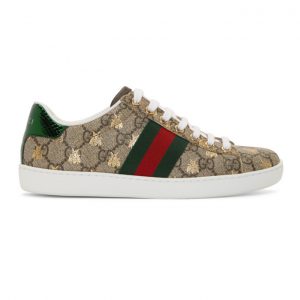 Gucci Beige GG Bee Ace Sneakers (550051 9N020)