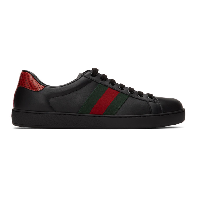 Gucci Black Ace Sneakers (386750 A38D0)