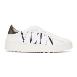 Valentino White and Black Valentino Garavani VLTN Open Sneakers (TW2S0781PST)