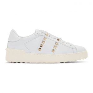 Valentino White Valentino Garavani Rockstud Untitled Sneakers (TW2S0A01BHS)