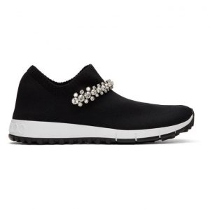 Jimmy Choo Black Crystal Verona Sneakers (VERONA CWK)