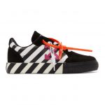 Off-White Black and White Low Top Vulcanized Sneakers (OMIA085R20C210180129)