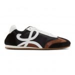 Loewe Black and Brown Ballet Runner Sneakers (453.29.165)