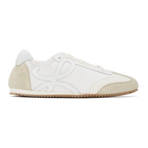 Loewe Off-White and White Ballet Runner Sneakers (L814282X08)