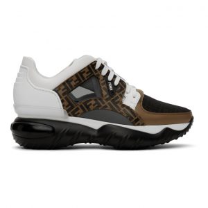 Fendi White Forever Fendi Fancy Sneakers (7E1217 A63W)