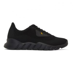 Fendi Black Bag Bugs Knit Sneakers (7E1096 4SV)