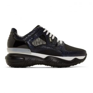 Fendi Navy Python Fancy Sneakers (7E1329 A9T7)
