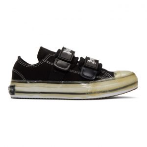 Palm Angels Black Logo Vulcanized Sneakers (PMIA034R205990011000)
