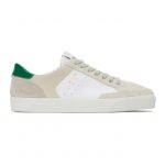 Re/Done Grey and White 90s Skate Sneakers (212-14W9SKSH)