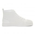 Christian Louboutin White Louis Spikes Sneakers (1101083)